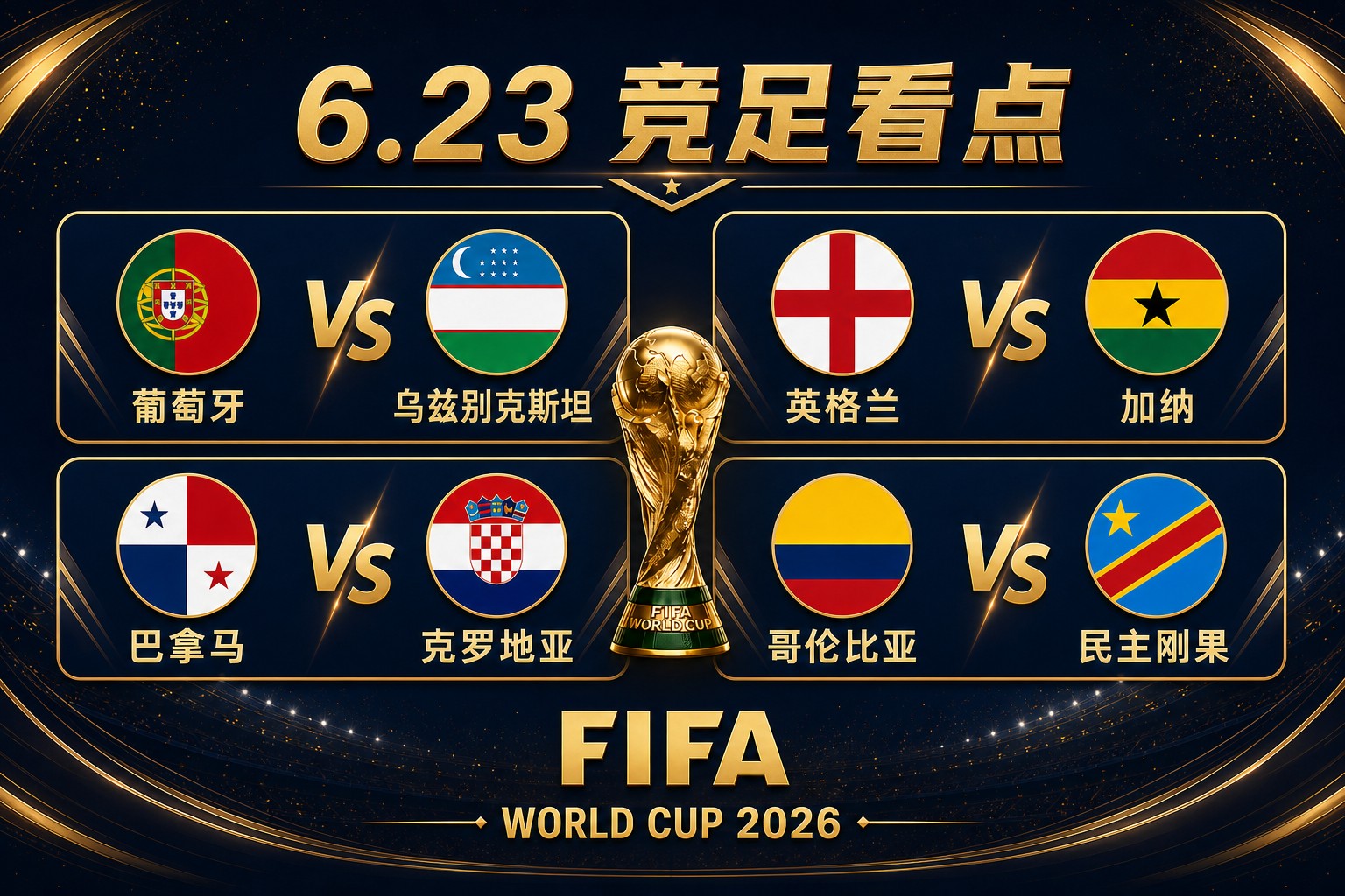 6.23世界杯赛前情报速递：迪亚斯伤愈回归；克罗地亚背水一战