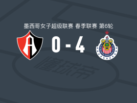 瓜达拉哈拉女足4-0大胜瓜达拉哈拉阿特拉斯女足，A. Cervantes双响，denise castro破门
