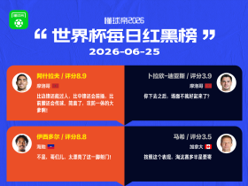 懂球帝美加墨世界杯6月25日红黑榜