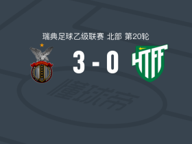 斯德哥尔摩国际3-0大胜哈马比TFF取瑞典乙4连胜，Othmane Salama梅开二度，孙森建功