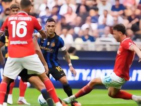 半场：国米0-0那不勒斯，迪马尔科任意球中楣