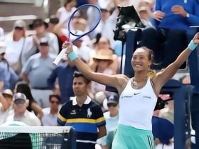 2021年以来，郑钦文是美网女单首位从资格赛打进第四轮的选手
