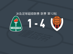 雷克雅未克维京人4-1大胜科帕沃于尔光明，H-古德永松梅开二度，西于尔兹松点射破门