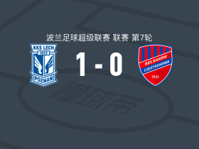 波兹南莱赫1-0琴斯托霍瓦，本特松一剑封喉