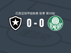 博塔弗戈0-0帕尔梅拉斯，场面火爆，两队6人染黄