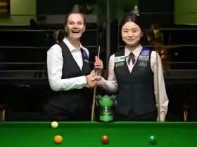 白雨露4-1埃文斯实现女子英锦赛三连冠，重回斯诺克世界第一
