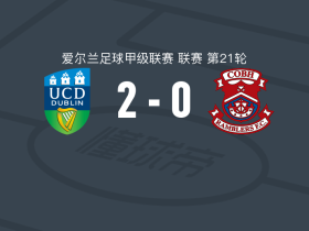 都柏林大学2-0科布漫步者，Adam Wells独中两元