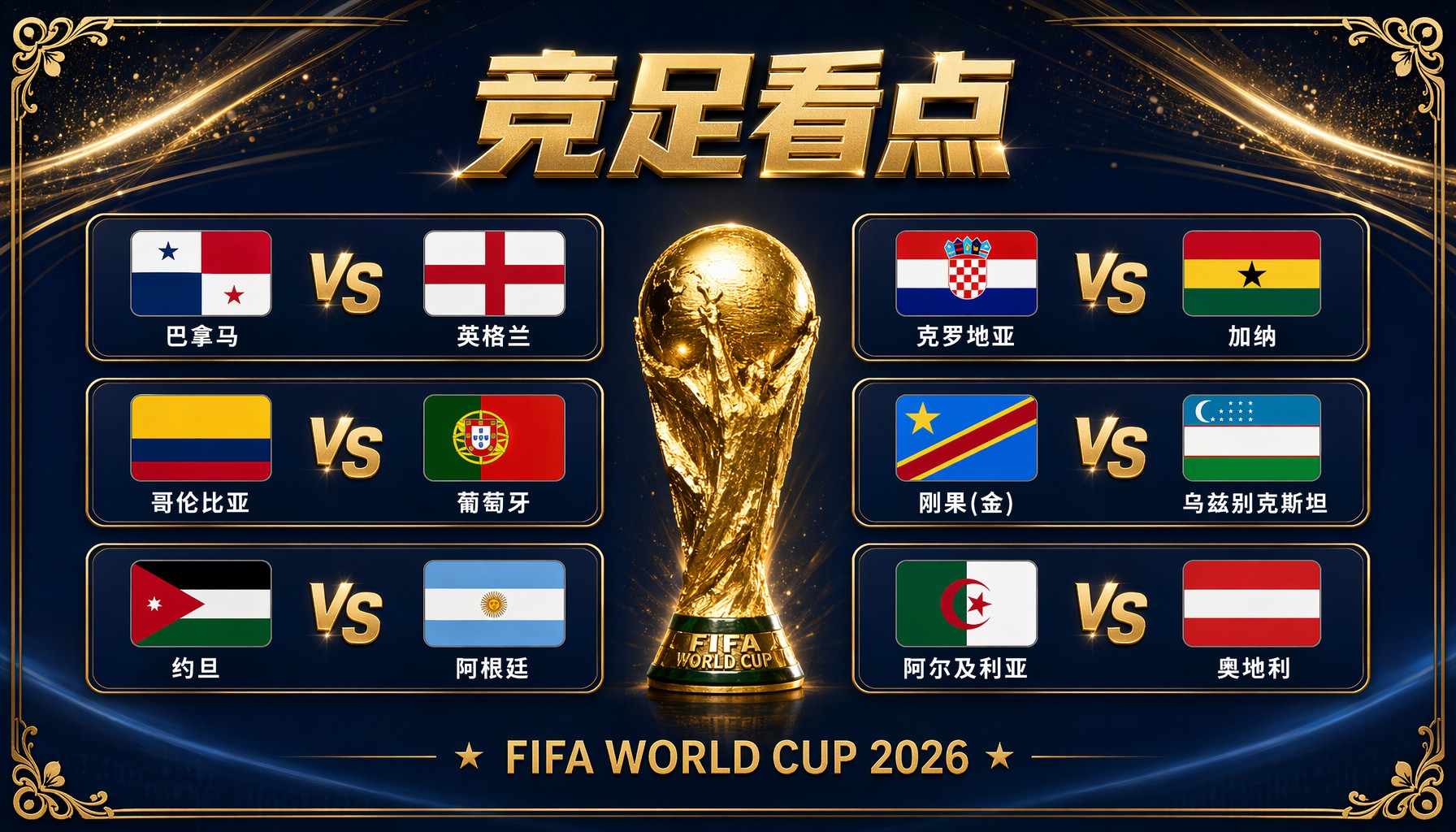 竞足看点：6月27日世界杯小组赛末轮前瞻