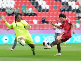 半场：中国U20女足0-0新喀里多尼亚女足，中国女足屡失良机