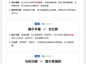 6月27日竞彩联赛伤停情报：图尔库国际减员最严重，双方伤满