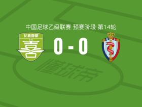 长春喜都0-0海门珂缔缘，势均力敌