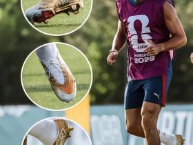 Nike为纪念C罗成为首位连续六届世界杯进球，推出特别版“金蝎”战靴