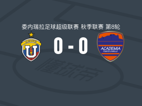 委内瑞拉中央大学0-0卡贝略港大学，双方互有攻守