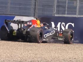 F1奥地利排位赛：拉塞尔杆位，法拉利分居二三，维斯塔潘撞车