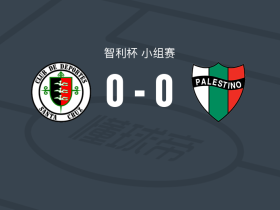 圣克鲁斯0-0巴勒斯坦人，两队破门乏术