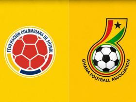 世界杯1/16决赛：哥伦比亚vs加纳，胜者与阿根廷同1/4分区