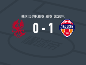 济州SK1-0光州，崔秉旭打进全场唯一进球