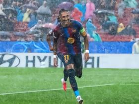 拉菲尼亚在巴萨近6场都有进球，为俱乐部生涯最长进球纪录