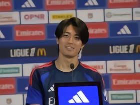 中村敬斗：荣幸成为队史首位日本球员；里昂是法国前三俱乐部