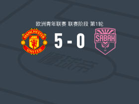 曼联U19 5-0狂胜沙巴巴库U19，JJ-加布里埃尔帽子戏法，Jacob Watson破门
