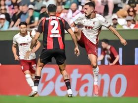 奥格斯堡2-2勒沃库森，格雷戈里奇双响，科法内建功