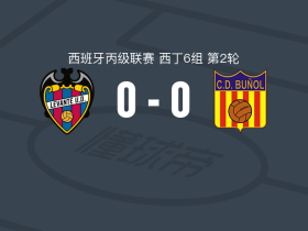 莱万特竞技0-0布尼奥尔，平分秋色