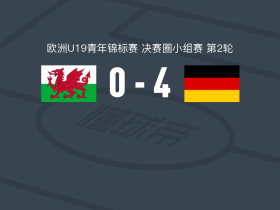 德国U19 4-0大胜威尔士U19，贾凯斯-菲尔兹建功，奥托-施坦格破门