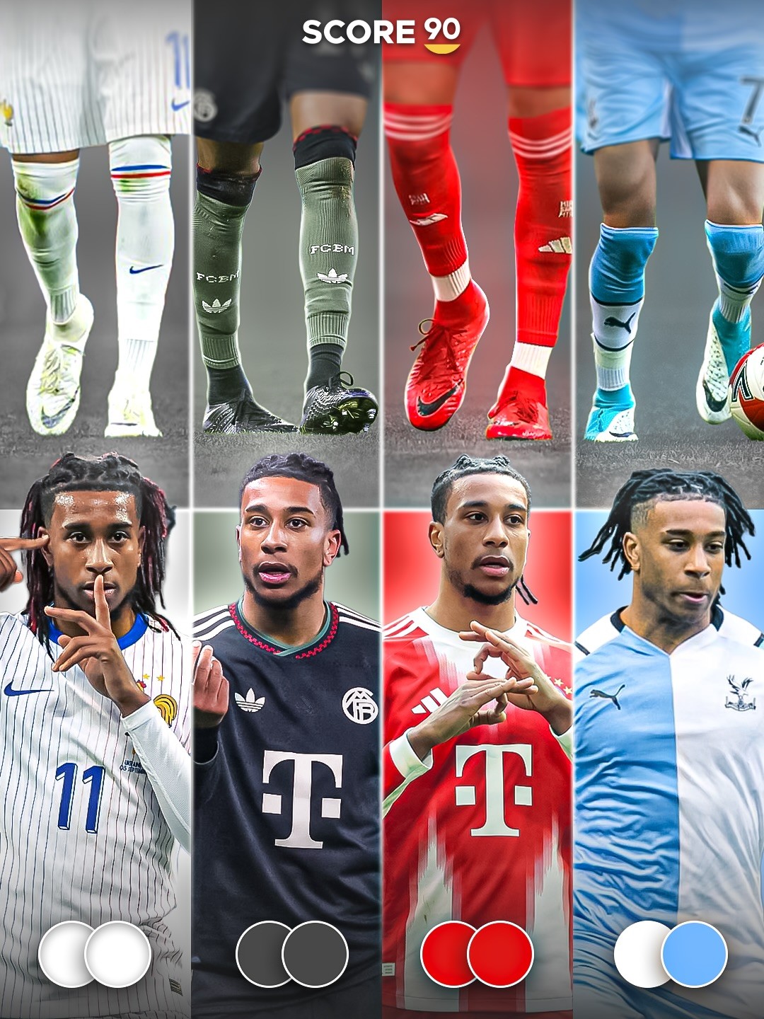 强迫症极度舒适，奥利塞会让他的球鞋与球袜颜色相搭配