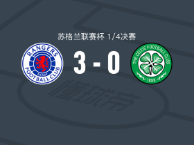 格拉斯哥流浪者3-0大胜凯尔特人，丹尼尔-尼尔两球，凯文-凯尔西传射