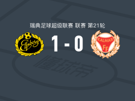 埃尔夫斯堡1-0卡尔马，莫莫-卡马拉打进全场唯一进球