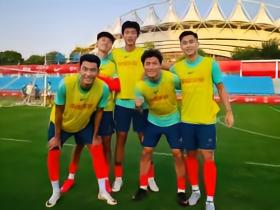 17岁新晋国脚赵松源晒国足训练照：首胜🏆keep going