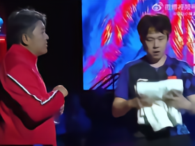 王楚钦爆冷出局，教练孙逊：林德现在开始胡打，咱就看他表演