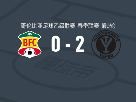 尤姆博独立2-0巴兰基亚，Francisco Pena建功，胡安-帕拉西奥斯锁定胜局