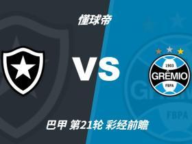 彩经前瞻：博塔弗戈vs格雷米奥；6分关键战，看好主队小胜