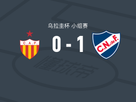 乌拉圭民族1-0普罗格雷索，蒂齐亚诺-科雷亚助球队取胜
