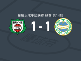 布吕讷1-1桑德尼斯，斯克里文先拔头筹，德朗莱扳平比分