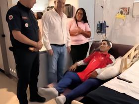 委内瑞拉地震幸存者被困八天获救后喊“Siu”，获赠C罗签名球衣