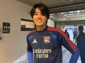 中村敬斗：这是我首次在里昂首发，这个进球对我来说意义重大
