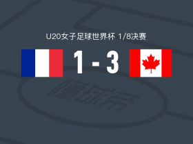 加拿大女足U20 3-1法国女足U20，凯莉-亨特帽子戏法