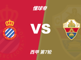 彩民支持率：西班牙人vs埃尔切，主胜76%，支持率一边倒