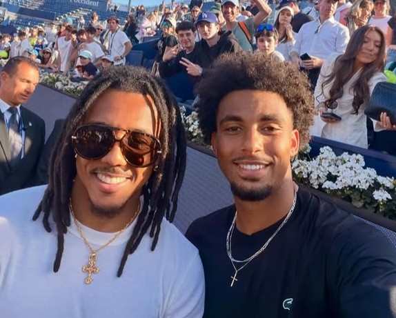 孔德等人观看ATP500巴塞罗那站决赛，菲斯最终击败卢布列夫夺冠