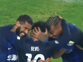 三镇2-0浙江，贝维斯传射建功，卡迪斯破门，夏晓曦助攻