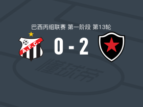 博塔弗戈PB2-0安纳波利斯取巴丙3连胜，杜杜-旗本破门，鲁道夫锁定胜局