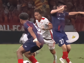 半场：FC东京0-0名古屋鲸鱼，木村勇大中框，佐藤惠允失良机