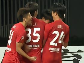 上海海港B队2-0杭州临平吴越，汪照普凌空斩，杨黔东建功
