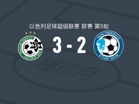 海法马卡比3-2提比利亚，诺瓦科维奇双响，霍勒点射