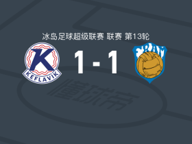 凯夫拉维克1-1雷克雅未克弗拉姆，乔帕特打破僵局，柳比契奇救主