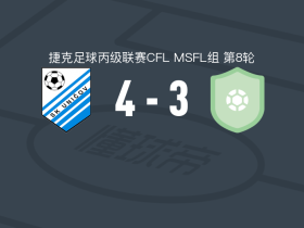 尤尼科夫4-3乌赫尔斯基，Jan Ambrozek点射、Martin Vybiral破门