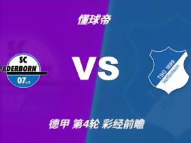 彩经前瞻：帕德博恩vs霍芬海姆，看好客队一球小胜