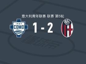 博洛尼亚U19 2-1科莫U19，Luca Lo Monaco包办2球